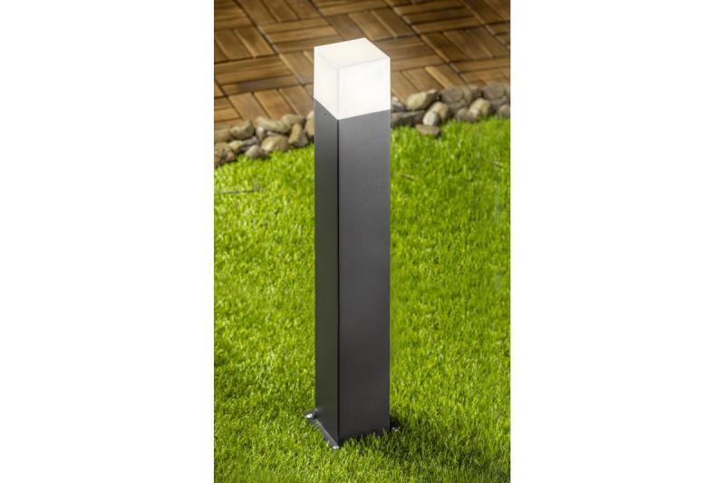 Dekoracyjna lampa ogrodowa LARGO-P 80 E27 MAX.15W IP44 AC220-240V 50-60Hz montaż na słupie grafit. 1208963921