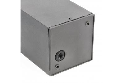 Dekoracyjna oprawa sufitowa LENTO aluminiowa 100x130 IP54 max 35W kwadratowa grafit. 1208963923