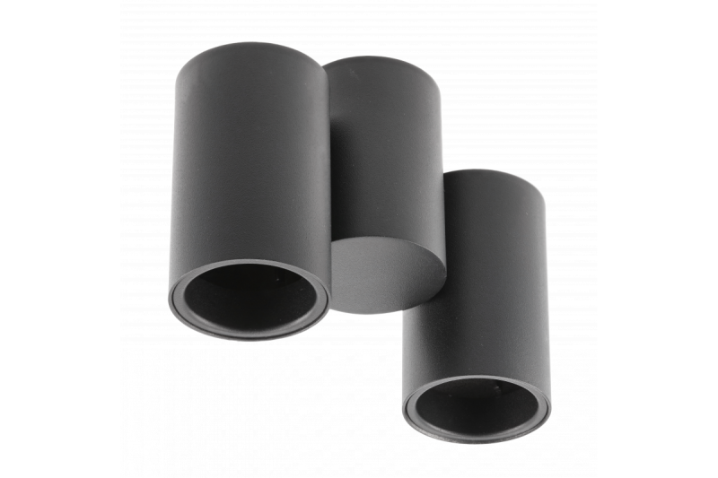 Dekoracyjna oprawa sufitowa LUPO aluminium 17.5x5.6x11.5 IP20 2*GU10 max. 50W okrągła czarna. 1208963926