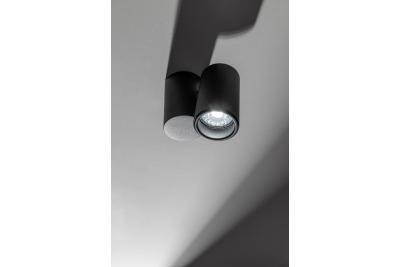 Dekoracyjna oprawa sufitowa LUPO aluminium 11.6x5.6x11.5 IP20 1*GU10 max. 50W okrągła czarna. 1208963928