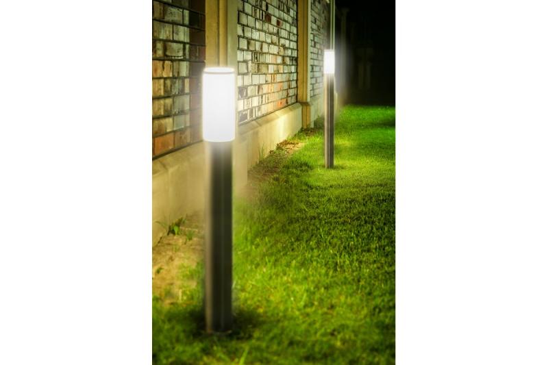 Dekoracyjne Oświetlenie Ogrodowe MILAN-P 100 E27 MAX.40W IP54 AC220-240V 50-60Hz słupek inox. 1208963943