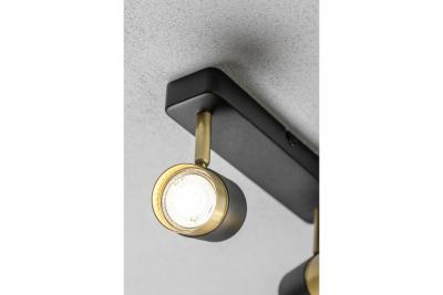 Oświetlenie sufitowe Decor ORIO aluminium 24,0x5,5x14,0 IP20 2*GU10 max. 50W okrągłe czarne. 1208963965