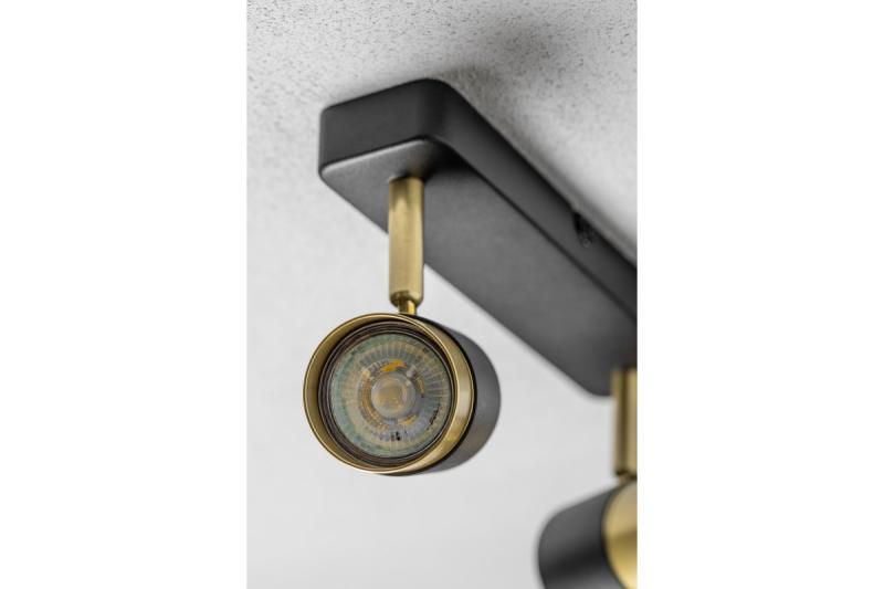 Oświetlenie sufitowe Decor ORIO aluminium 24,0x5,5x14,0 IP20 2*GU10 max. 50W okrągłe czarne. 1208963965