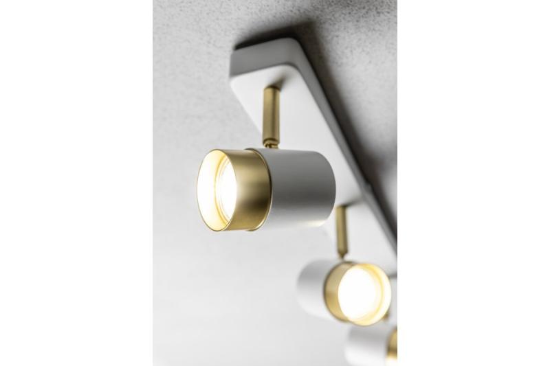 Dekoracyjna oprawa sufitowa ORIO aluminium 43,0x5,5x14,0 IP20 3*GU10 max. 50W okrągła biała. 1208963966