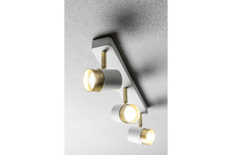 Dekoracyjna oprawa sufitowa ORIO aluminium 43,0x5,5x14,0 IP20 3*GU10 max. 50W okrągła biała. 1208963966