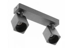 Oprawa sufitowa Decor RENO aluminium IP20 max. 20W*2 podwójna kwadratowa czarna. 1208963980