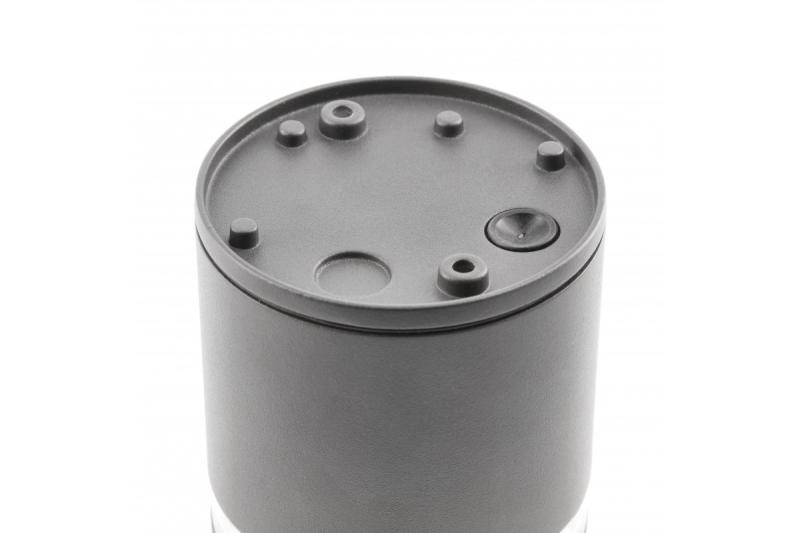 Dekoracyjna oprawa sufitowa RIVEN alum 102x120 IP54 MAX.35W okrągła grafit. 1208963984