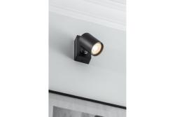 Oprawa ścienna dekoracyjna SANTO aluminiowa IP20 maks. 20 W pojedyncza okrągła czarna. 1208963993