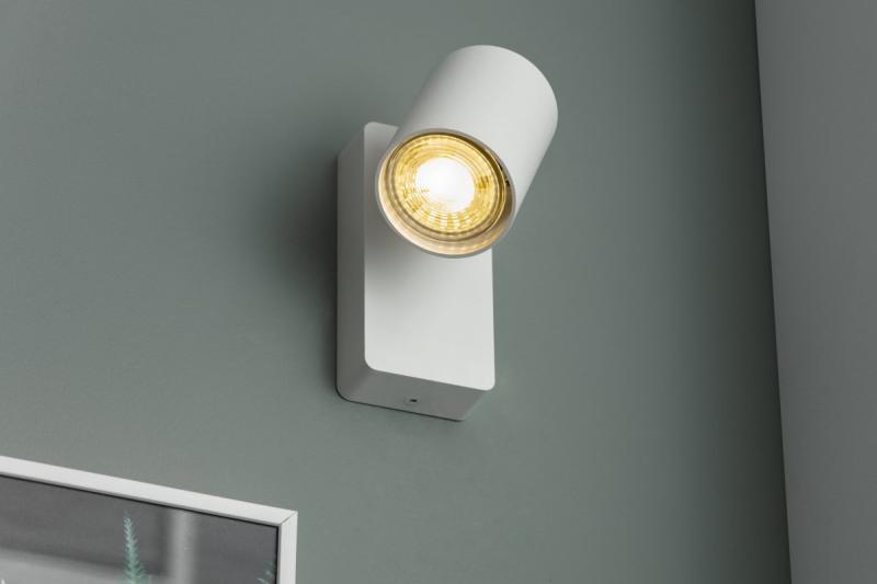 Dekoracyjna lampa ścienna SANTO z aluminium IP20 max. 20W pojedyncza, okrągła, biała. 1208963994