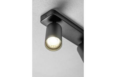 Oświetlenie sufitowe Decor SANTO BIS aluminium IP20 max. 20W*2 podwójne okrągłe czarne. 1208963999