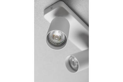 Dekoracyjna oprawa sufitowa SANTO BIS aluminium IP20 max. 20W*2 podwójna okrągła biała. 1208964000