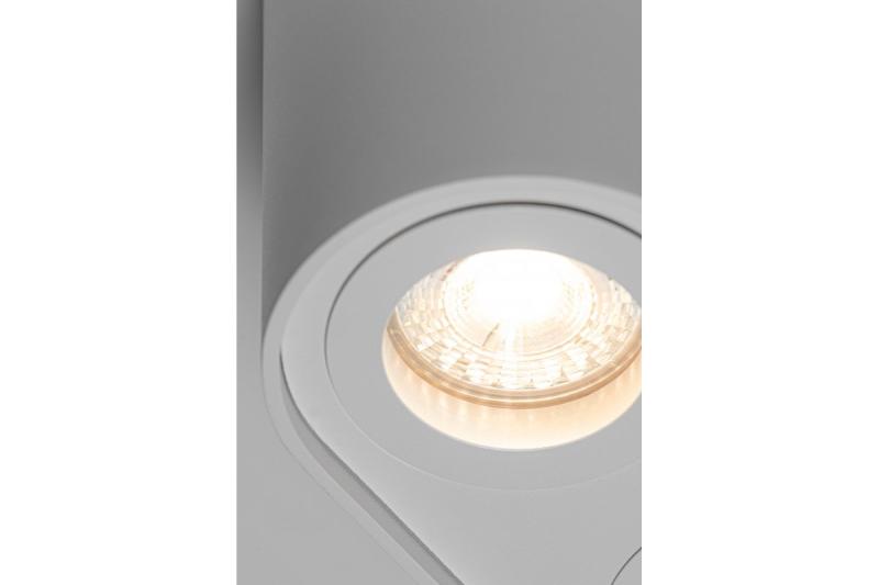 Plafondlamp armatuur SENSO DUO alum 83x165x110 IP20 MAX 50W okrągła biała. 1208964010