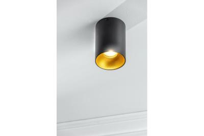 Oświetlenie sufitowe Decor TENSA alum. 96x140 IP20 GU10 okrągłe czarne. 1208964018