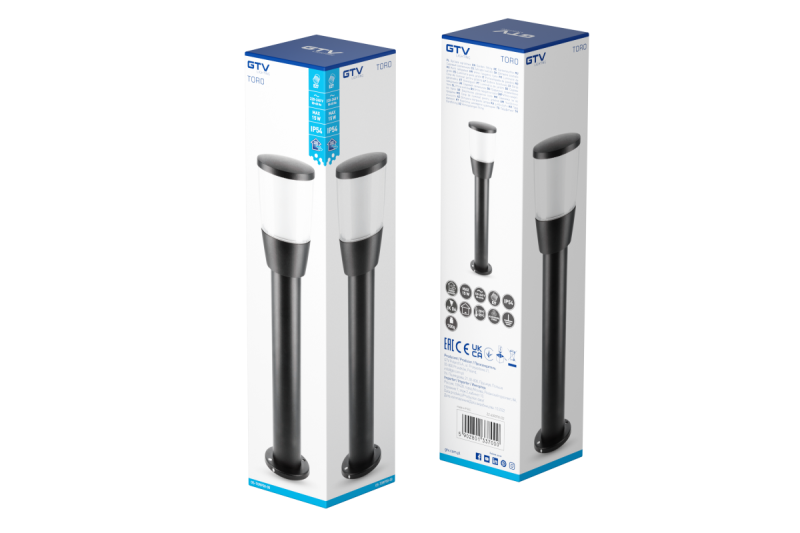 Oświetlenie ogrodowe TORO-P 50 E27 MAX.15W IP54 AC220-240V 50-60Hz czarny słupek. 1208964024