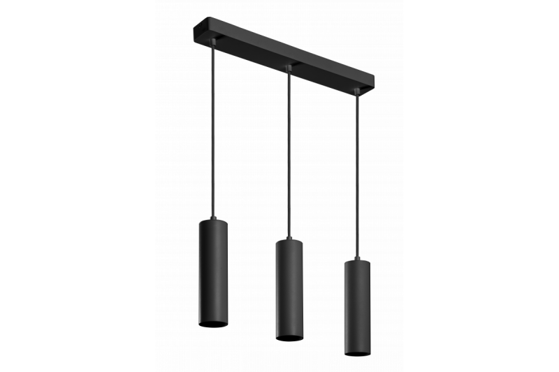 Dekoracyjna lampa wisząca TRESOS II 3xGU10 aluminium IP20 max. 3x20W czarna. 1208964030