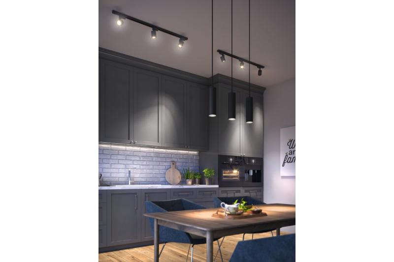 Dekoracyjna lampa wisząca TRESOS II 3xGU10 aluminium IP20 max. 3x20W czarna. 1208964030