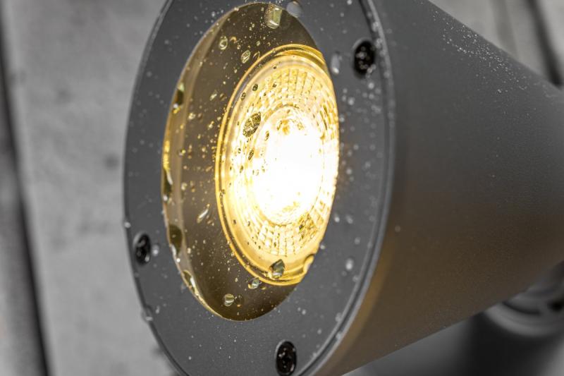 Decor Tuinarmatuur LUSTINO-D GU10 MAX.20W IP44 AC220-240V 50-60Hz kinkiet na dolną część ściany, grafit. 1208964032