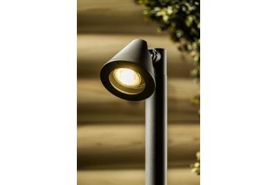 Ozdobne oświetlenie ogrodowe LUSTINO-P 50 GU10 MAX.20W IP44 AC220-240V 50-60Hz słupek montażowy grafit. 1208964033