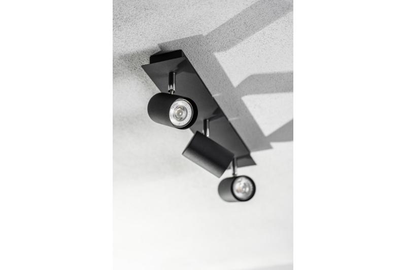 Plafondlamp Decor VENETO IP20 max. 20W 3 x GU10 rond zwart. 1208964040