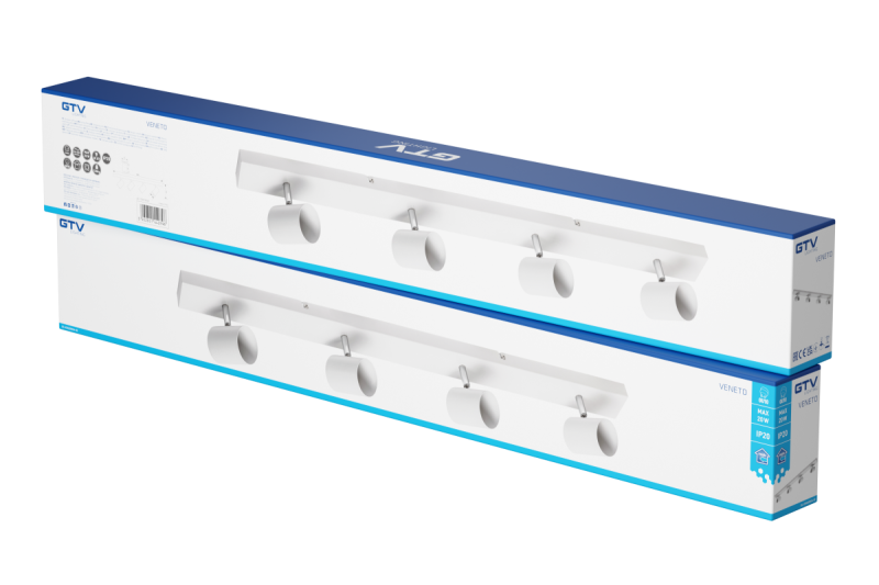 Dekoracyjna oprawa sufitowa VENETO IP20 max. 20W 4 x GU10 okrągła biała 1208964041