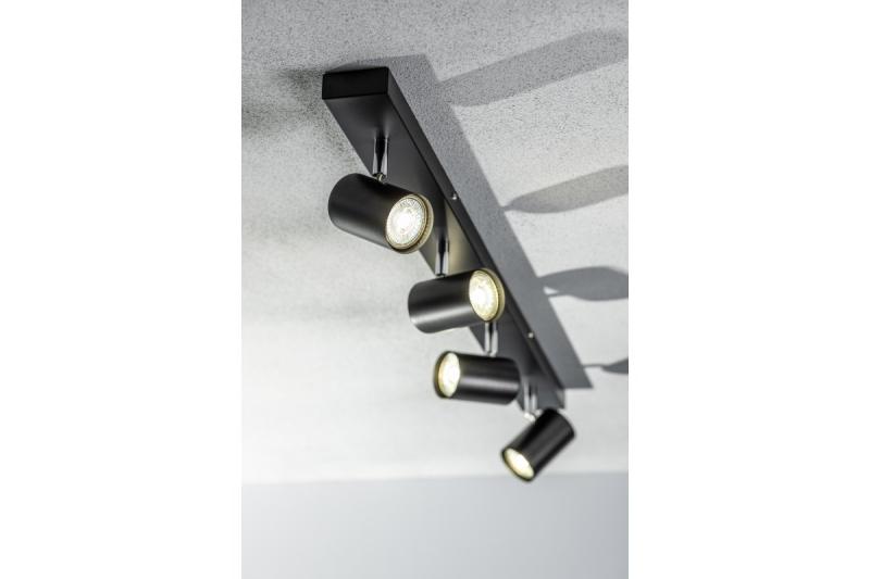 Dekoracyjna oprawa sufitowa VENETO IP20 max. 20W 4 x GU10 okrągła czarna. 1208964042