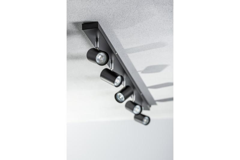 Dekoracyjna oprawa sufitowa VENETO IP20 max. 20W 5 x GU10 okrągła czarna. 1208964044