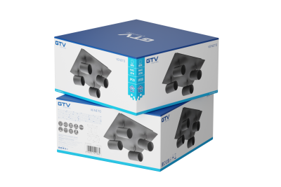 Plafoniera Dekoracyjna VENETO IP20 max. 20W 4 x GU10 okrągła/kwadratowa czarna. 1208964046