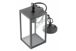 Decoracyjna lampa ogrodowa wisząca VENTANA-H E27 MAX.20W IP54 AC220-240V 50-60Hz czarna. 1208964047