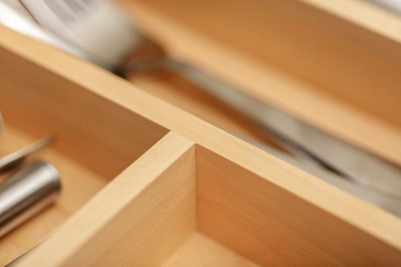 Ozdoba Cutle Wkład na sztućce Regulowany Wkład do szafek 400-600mm Kolor Bukowy 1208966289