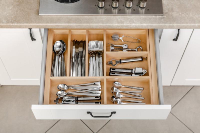 Dekor Cutle Wkład na Sztućce do Kuchni Regulowany Wkład do Szafek 600-1000mm 1208966291