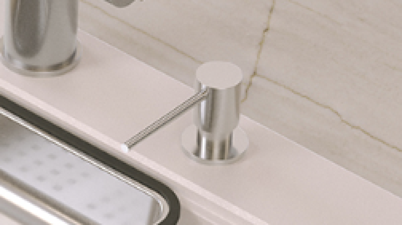 Quadri Luxor Wbudowany Dozownik Mydła czarny, napełniany od góry 1208967509