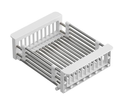 Quadri Universeel uitschuifbare inzetbak inzetmandje of restenmandje rvs met wit handgrepen 225mm breed 1208967542

Quadri Uniwersalny wysuwany koszyk wkład do zlewu lub koszyk na resztki, st
