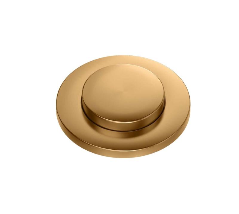 Quadri miedziany zestaw odpływowy do podwójnego zlewu z przelewem i przyciskiem push to open miedziany 1208967546