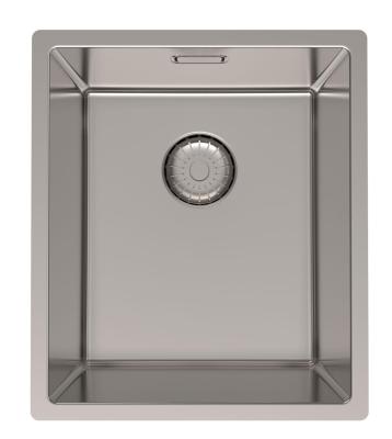 Pure.Sink Prestige stalowa umywalka 34x40 cm z promieniem 10 mm do montażu podblatowego, płaskiego i na blacie PPG3440-02.