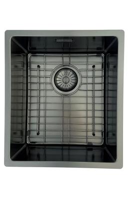 Pure.Sink Prestige zlew PVD gun metal 34x40 cm 10mm promień podwieszany, wpuszczany i nakładany PPG3440-61