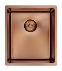 Pure.Sink Prestige zlewozmywak 34x40 cm PVD Miedź 10 mm promień montaż podwieszany, wpuszczany i nakładany PPG3440-62