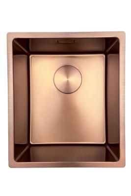 Pure.Sink Prestige zlewozmywak 34x40 cm PVD Miedź 10 mm promień montaż podwieszany, wpuszczany i nakładany PPG3440-62