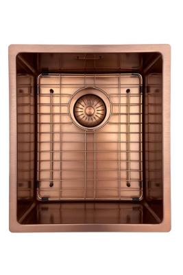 Pure.Sink Prestige zlewozmywak 34x40 cm PVD Miedź 10 mm promień montaż podwieszany, wpuszczany i nakładany PPG3440-62