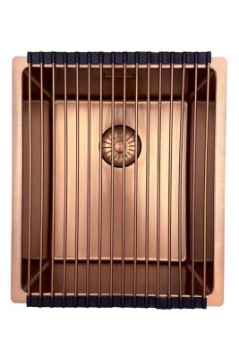 Pure.Sink Prestige zlewozmywak 34x40 cm PVD Miedź 10 mm promień montaż podwieszany, wpuszczany i nakładany PPG3440-62