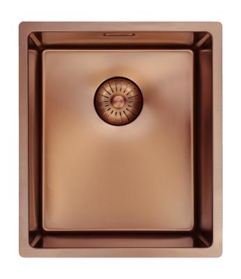 Pure.Sink Prestige zlewozmywak 34x40 cm PVD Miedź 10 mm promień montaż podwieszany, wpuszczany i nakładany PPG3440-62