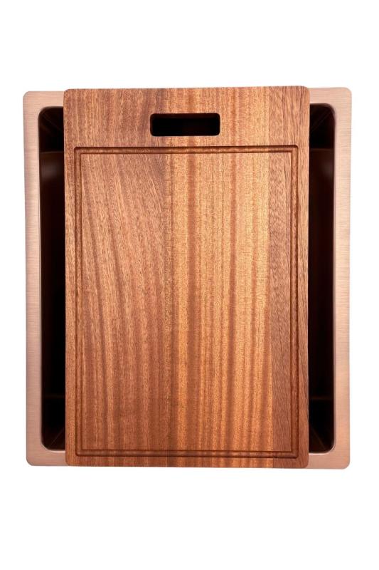 Pure.Sink Prestige zlewozmywak 34x40 cm PVD Miedź 10 mm promień montaż podwieszany, wpuszczany i nakładany PPG3440-62