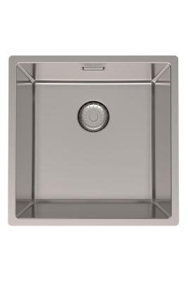 Pure.Sink Prestige RVS zlew 40x40 cm 10mm promień montaż podwieszany, wpuszczany i nakładany PPG4040-02.
