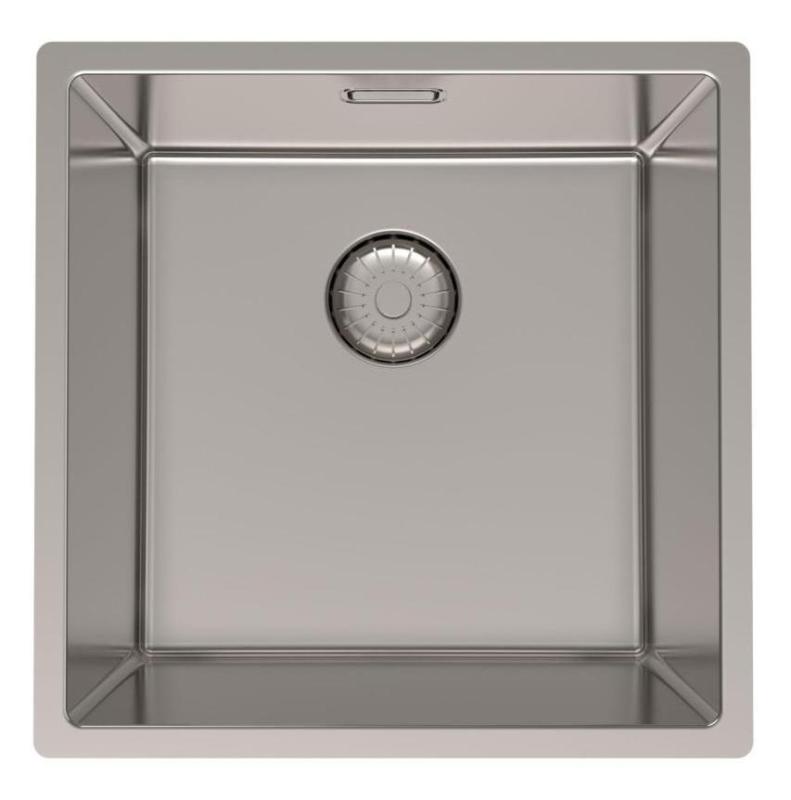 Pure.Sink Prestige RVS zlew 40x40 cm 10mm promień montaż podwieszany, wpuszczany i nakładany PPG4040-02.
