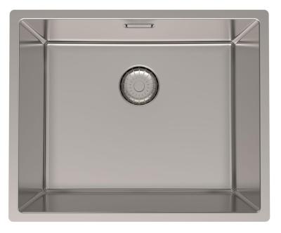 Pure.Sink Prestige stalowa nierdzewna komora zlewozmywakowa 50x40 cm, promień 10 mm, montaż podwieszany, wpuszczany i nakładany PPG5040-02.
