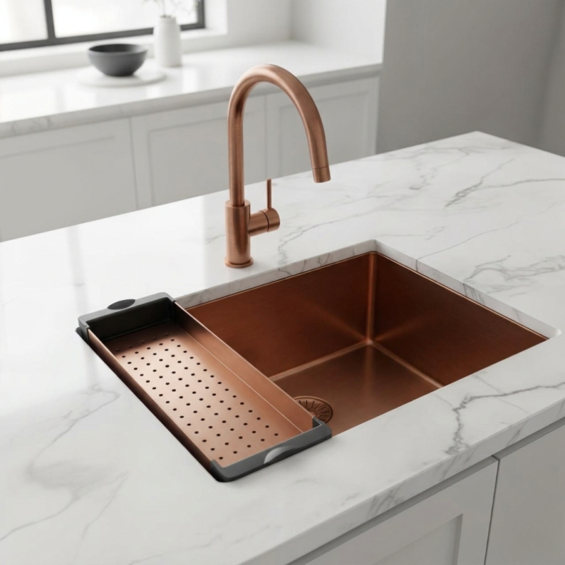 Pure.Sink Prestige insert bowl sink Copper PPGCL40-62