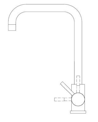 Pure.Sink Elite Steel Pure kran kuchenna PVD Gun Metal PS8010-61