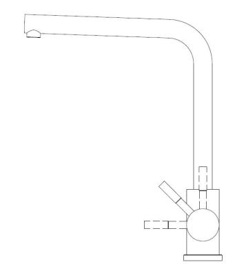 Pure.Sink Elite Steel Spark kran do kuchni Matowa czerń PS8040-10