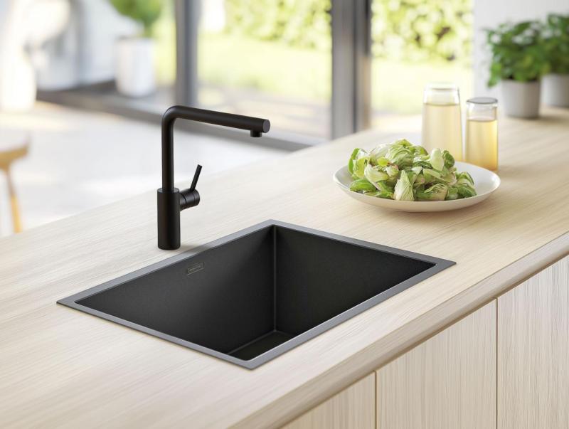 Pure.Sink Elite Steel Spark kran do kuchni Matowa czerń PS8040-10