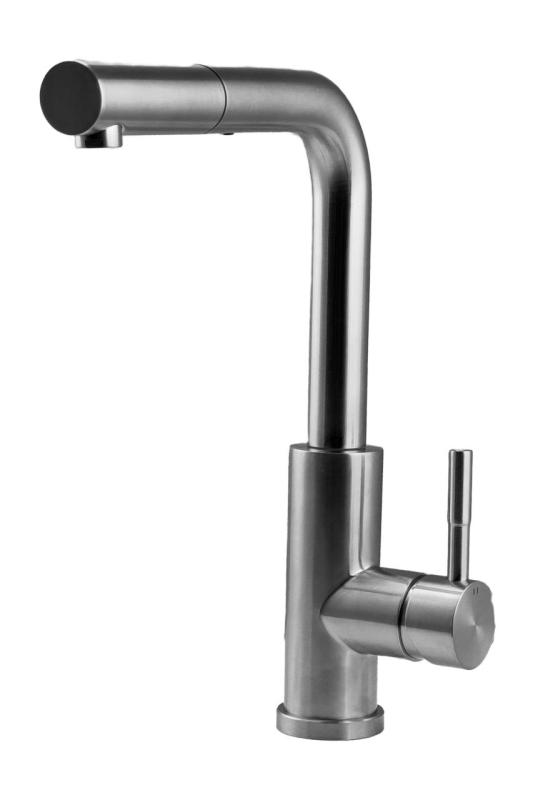 Pure.Sink Elite Steel Spark-S kran kuchenny ze stali nierdzewnej z wyciąganą wylewką PS8041-02