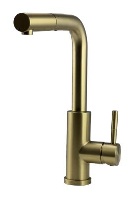 Pure.Sink Elite Steel Spark-S bateria kuchenna PVD Szczotkowane złoto z wyciąganą wylewką PS8041-60